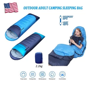 Saco de dormir engrosado para adultos camping al aire libre senderismo saco de dormir 2,2 kg - Imagen 1 de 33