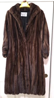 Pre Owned Vintage Full Length Mink Coat 8 - Image 1 of 4