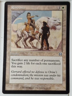 Renounce - Mercadian Masques - Magic the Gathering MTG Nice! - Image 1 of 3