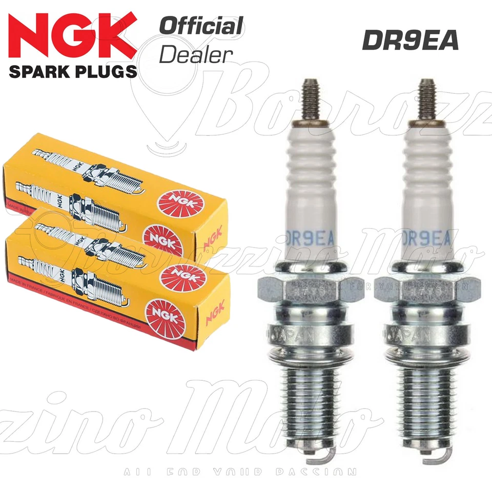 2 CANDELE NGK DR9EA KAWASAKI KLE 500 500 1991 - 2007 - Immagine 1 di 1