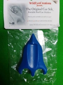Unusual Blue Rocket Portable Pool Snooker Cue Holder NEW Holds 2 cues - Picture 1 of 4