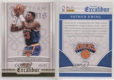 2015-16 Panini Excalibur Team Titans Gold /25 Patrick Ewing #21 HOF