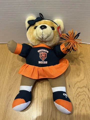 Chicago Bears Cheerleader Teddy Bear Plush 14” (10" Sitting) NFL - Good Stuff Cover