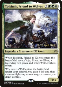 Tolsimir, Friend to Wolves - War of the Spark Prerelease Cards (PRE) Foil - Picture 1 of 2