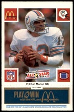 1986 MCDONALD'S ALL-STAR TEAM DAN MARINO WEEK 2 BLACK/GRAY TAB MIAMI DOLPHINS