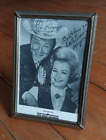 Roy Rogers Dale Evans BW Photograph Printed Auto in Scharling Silversmiths Frame