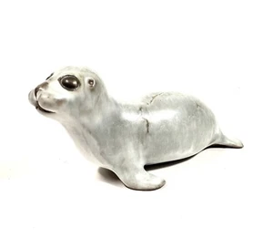Anderson Design Studio Baby Harbor Seal 7” Red Clay Pottery Vintage Marked AD - Picture 1 of 5