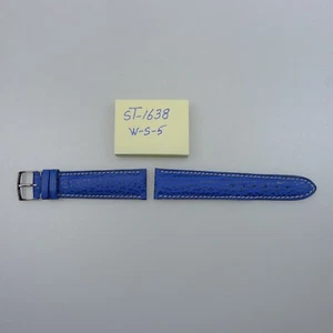 Watch Strap, GB Paris, Blue Shark ( 2 sides ) with Clasp - Picture 1 of 3