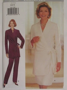 Classy BUTTERICK 3762 Misses Wrap-front Tunic Skirt & Pants PATTERN 6-8-10 UC - Picture 1 of 4