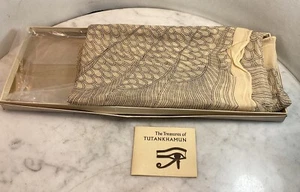 Vintage The Metropolitan Museum Treasures Of Tutanchamun Seidentuch unbenutzt - Bild 1 von 17