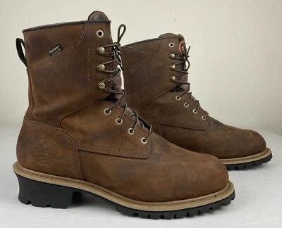 Irish Setter 8 Inch Waterproof & Insulated Leather Safety Toe Boot Mens Sz 12 E2 - Image 1 of 4