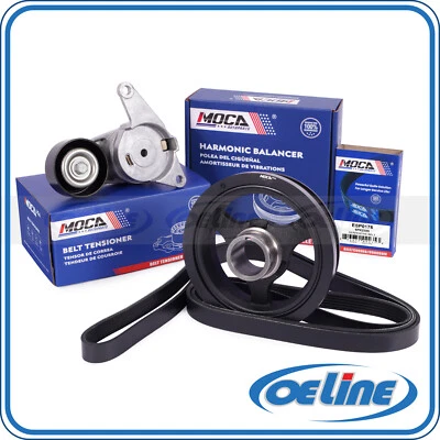 Kit de componentes de correa equilibradora armónica para Cadillac XTS Chevrolet GMC Acadia 3,6 L Foto 1 de 4