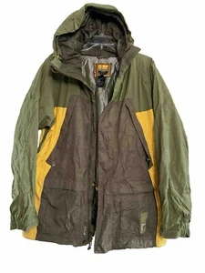 Burton Parka Uomo Med Verde/Marrone Sci Snowboard Invernale Caldo Cappuccio Tasca Cappotto - Foto 1 di 7