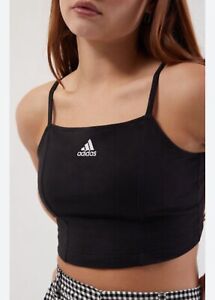 Adidas Women’s Crop Tank Bra Top Black Size Large - NWT