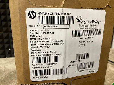 HP P24h G5 23.8" LED LCD Display 1080p 64W34AA#ABA ❤️ ✅ ❤️️ OPEN BOX!!! - Image 1 of 4