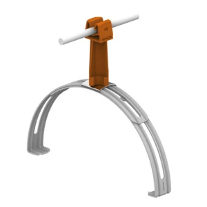 Dachleitungshalter Universal mit Kunstoff  Firstziegel Firstbügel  - Bild 1 von 7