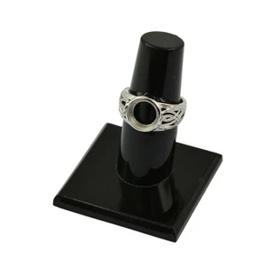 Silver 10mm Round Bezel Pad Adjustable Claw Ring Blank Bases Setting - Picture 1 of 6