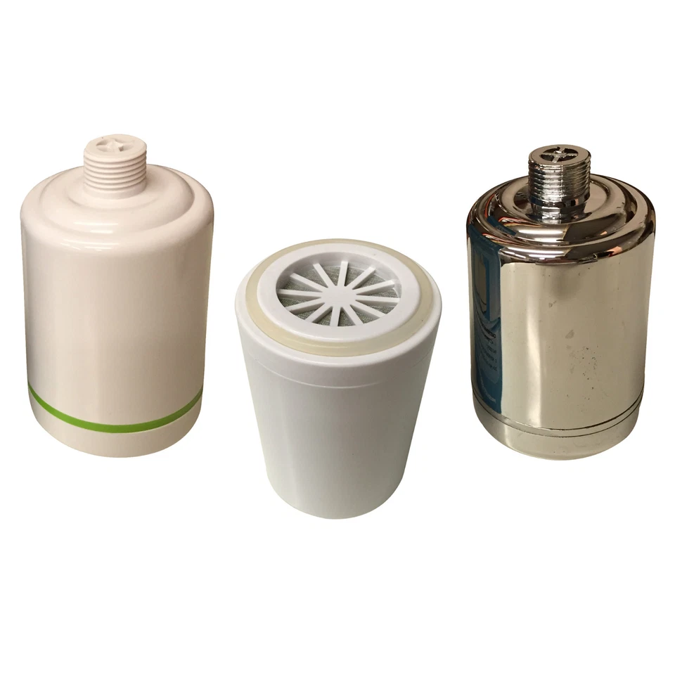 Schmal Inline Dusche Filter Chrom Oder Weiße Oberfläche für Chlor & Schwer - Bild 1 von 1