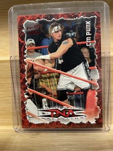 CM PUNK "RED PARALLEL ROOKIE CARD #34" PACIFIC TNA WRESTLING 2004 WWE AEW