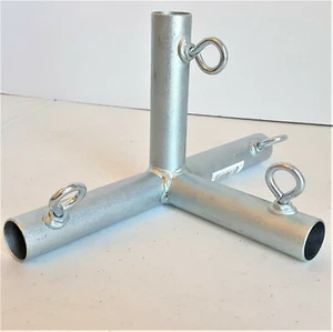 4 Way Flat Edge Canopy Fitting Carport Frame Patio Garden (F4B) 1" pipe - Picture 1 of 2