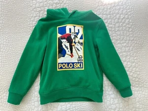 Ralph Lauren Ski Hoodie Boys Green Size 6 - Picture 1 of 6