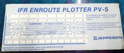 Plotter de ruta Jeppesen P/N PV-5 IFR Foto 1 de 2