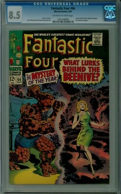 Fantastic Four #66 CGC 8.5 VF+ very fine Warlock (Him) origin Marvel 1201448006 - Image 1 of 2