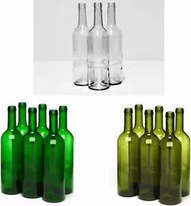 GLASFLASCHEN 750ml FLASCHE Likörflaschen Weinflasche leere Glasflasche Wein - Bild 1 von 4