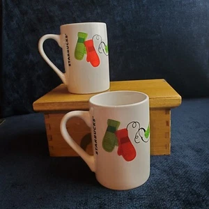 Juego de 2 mitones de taza de té de café navideño Starbucks 2011 perdiz Bird Dove 10 oz - Imagen 1 de 15
