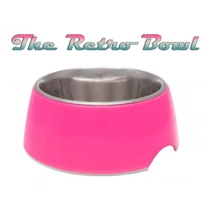 Dog Bowl LOVING PETS Retro Bowl for Dogs, Hot Pink, Large 1600ml - Picture 1 of 2