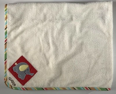 Детское одеяло Cocalo Elephant Security милое кремовое в полоску отделка для мальчиков девочек  - Изображение 1 из 4