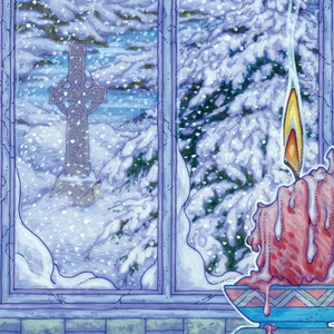 IMPRESIÓN DE ARTE DE FANTASÍA IRLANDESA CELTA LUZ NOCTURNA 8x11 por Jim FitzPatrick - Imagen 1 de 2