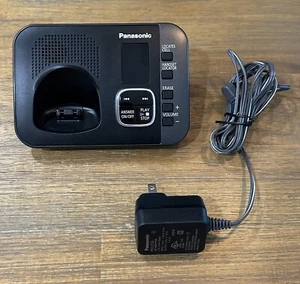 Panasonic KX-TGE630 Answering Machine Base Unit Phone Handset w/AC Power Adapter - Zdjęcie 1 z 5
