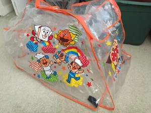 Anpanman Rain Cover Raincoat Single Stroller Wind Canopy Zipper Opening Storage - Bild 1 von 12