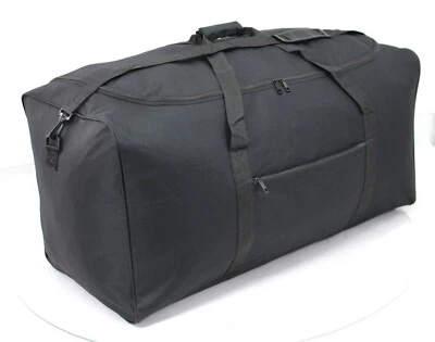 Large 27" Holdall Luggage Cargo Travel Bag Suitcase Duffel Bag Case 68cm Black - Image 1 of 4