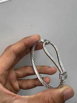 Best Sale! 1.50Ct 100% Natural Round Diamond Women's Bangle in White Gold - Image 1 of 4