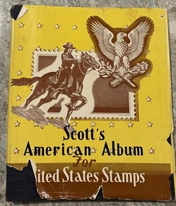 Vintage Scott’s American Album for United States Stamps with 125+ Stamp Book - Picture 1 of 9