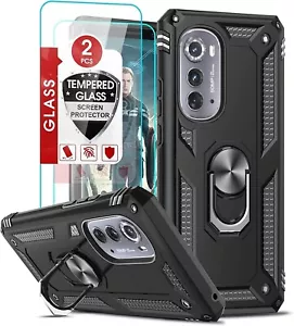 Custodia antiurto Motorola Edge 2022 con cavalletto e protezione schermo - Foto 1 di 14