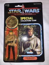 MOC Luke Skywalker Battle Poncho Last 17 STAR WARS Vintage POTF Unpunched Sealed