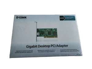 D-Link DGE-530T 10/100/1000 Gigabit Wired Ethernet Network PCI Adapter, Sealed - Picture 1 of 6