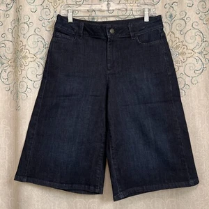 Liz Claiborne Culottes Womens Stretch Wide Leg Mid Rise Denim Size 4 (31"x14.5") - Picture 1 of 5