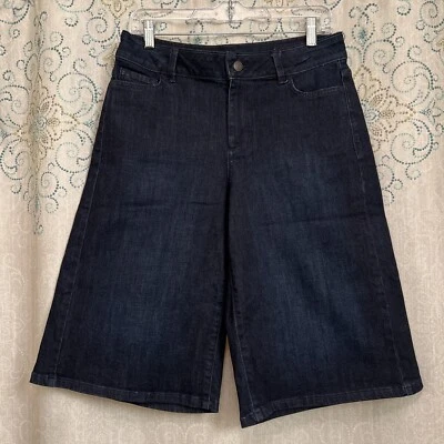 Liz Claiborne Culottes Womens Stretch Wide Leg Mid Rise Denim Size 4 (31"x14.5") - Image 1 of 4