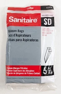 Electrolux Sanitaire Eureka Allergen Filtration Vacuum Bags - Style SD 5-Pack - Picture 1 of 4