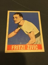 1948 LEAF BOXING #82 FRITZIE ZIVIC PITTSBURGH WELTERWEIGHT CHAMP CARD EX/MT