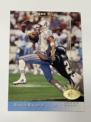 1993 SP Football #107 - Webster Slaughter - Houston Oilers - Image 1 of 2