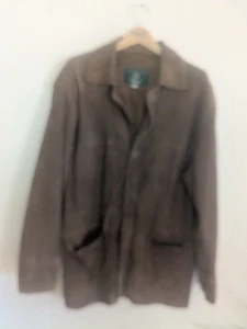 Giacca uomo Orvis vintage grande pelle morbida marrone Made in Italy - Foto 1 di 15