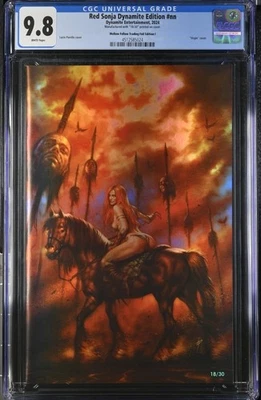 Cómic 2024 Red Sonja 1 Lava Foil Lucio Parrillo 18/30 Dynamite 2013 76 CGC 9,8 Foto 1 de 2