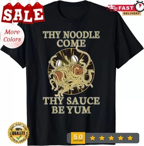 New Limited Atheist Atheism Flying Spaghetti Pastafarianism Church T-Shirt - Picture 1 of 6