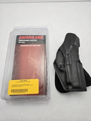 NOS Safariland 5181 Leather Holster Ruger P85 P89 Paddle OWB Right Hand Black - Image 1 of 4