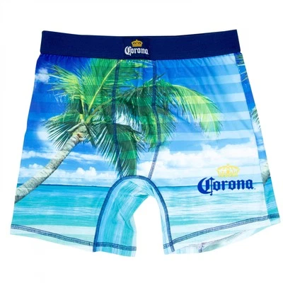 Corona Extra Beach Scene Boxer Briefs Blue - Image 1 of 2